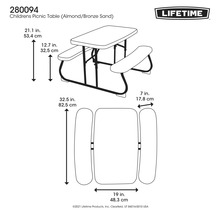 Kindergartenmöbel LIFETIME 4 -Sitzer bestehend aus: Bank,Tisch Kunststoff grau-thumb-4 Kindergartenmöbel LIFETIME 4 -Sitzer bestehend aus: Bank,Tisch Kunststoff grau-thumb-4
