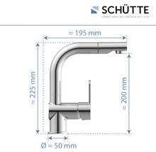 Schütte Armaturen Abmessungszeichnung