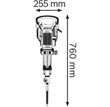 Abmessungen Bosch Abbruchhammer 255 x 760 Millimeter