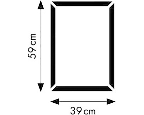 Produktabmessungen: 59 cm Höhe und 39 cm Breite