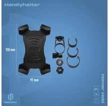 Handyhalterung für Fahrräder, Größe 150 mm x 97 mm