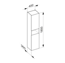 Hochschrank Keuco Stageline rechts 40x180x36 cm vulkanit matt mit Beleuchtung-thumb-11 Hochschrank Keuco Stageline rechts 40x180x36 cm vulkanit matt mit Beleuchtung-thumb-11