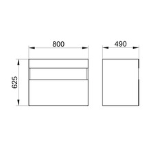 Waschbeckenunterschrank Keuco Stageline 80x49x62,5 cm ohne Waschbecken weiß glänzend-thumb-10 Waschbeckenunterschrank Keuco Stageline 80x49x62,5 cm ohne Waschbecken weiß glänzend-thumb-10