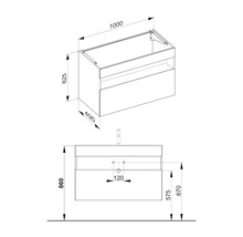 Waschbeckenunterschrank Keuco Stageline 100x49x62,5 cm ohne Waschbecken vulkanit matt-thumb-11 Waschbeckenunterschrank Keuco Stageline 100x49x62,5 cm ohne Waschbecken vulkanit matt-thumb-11