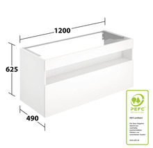 Waschbeckenunterschrank Keuco Stageline 120x49x62,5 cm ohne Waschbecken weiß glänzend-thumb-9 Waschbeckenunterschrank Keuco Stageline 120x49x62,5 cm ohne Waschbecken weiß glänzend-thumb-9