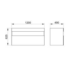 Waschbeckenunterschrank Keuco Stageline 120x49x62,5 cm ohne Waschbecken weiß glänzend-thumb-10 Waschbeckenunterschrank Keuco Stageline 120x49x62,5 cm ohne Waschbecken weiß glänzend-thumb-10