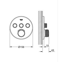 Unterputz-Thermostat-Badewannenmischer Grohe Grohterm SmartControl 29121DC0 supersteel-thumb-4 Unterputz-Thermostat-Badewannenmischer Grohe Grohterm SmartControl 29121DC0 supersteel-thumb-4