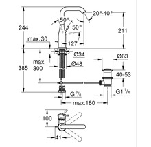 Waschtischarmatur Grohe Essence New mit Ablaufgarnitur 32628GL1 gold-thumb-7 Waschtischarmatur Grohe Essence New mit Ablaufgarnitur 32628GL1 gold-thumb-7