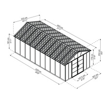 Gartenhaus CANOPIA by Palram Yukon 307 x 629 cm grau-thumb-6 Gartenhaus CANOPIA by Palram Yukon 307 x 629 cm grau-thumb-6