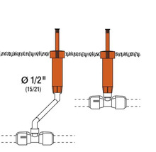Illustration eines versenkten Rasensprengers mit 1/2 Zoll Durchmesser