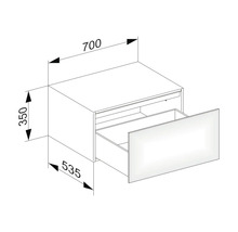 Unterschrank Keuco Edition 11 70x35x53,5 cm mit LED-Beleuchtung weiß glänzend-thumb-9 Unterschrank Keuco Edition 11 70x35x53,5 cm mit LED-Beleuchtung weiß glänzend-thumb-9