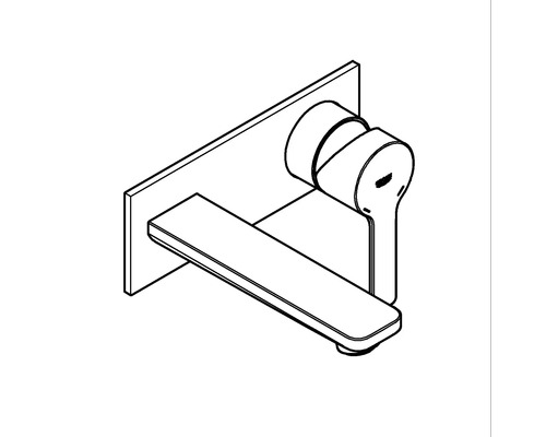 Wandarmatur für Waschbecken