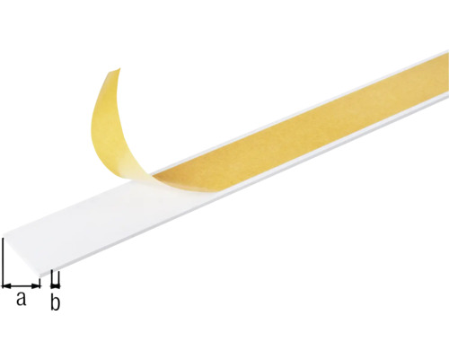 Selbstklebende Sockelleiste mit Maßen