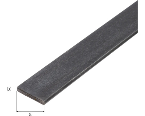 Flachstahl mit Maßangaben
