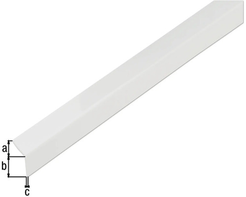 Kunststoff Abschlussprofil mit Maßangaben