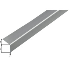 Winkelprofil aus Metall mit Maßangaben a, b und c.