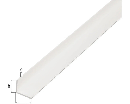 Kunststoff Winkelleiste mit Maßangaben