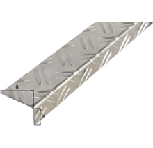 Aluminium-Treppenkantenprofil mit Riffelblechstruktur