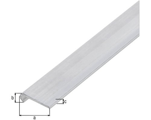 Aluminiumwinkelprofil mit Maßangaben