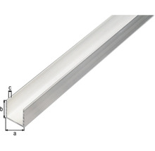 U-Profil Aluminium silber 25 x 25 x 2 mm 2,0 mm , 1 m-thumb-1