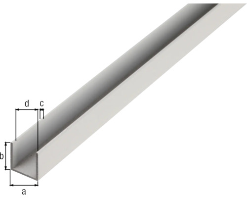 U-Profil aus Metall