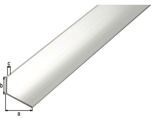 Aluminium Winkelprofil mit Maßangaben