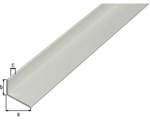 Winkelprofil mit Maßangaben a, b und c