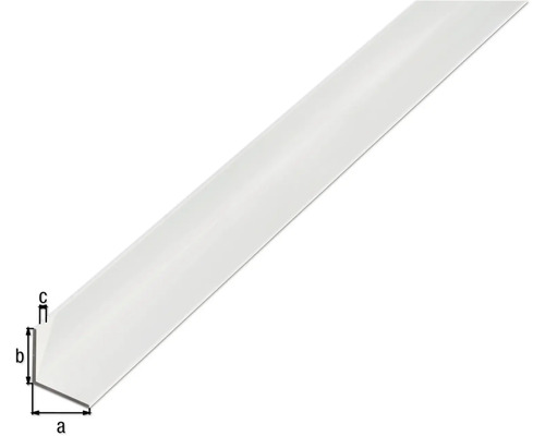 Kunststoff Eckprofil mit Maßangaben