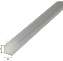 Aluminium Winkelprofil mit den Maßen a, b und c.