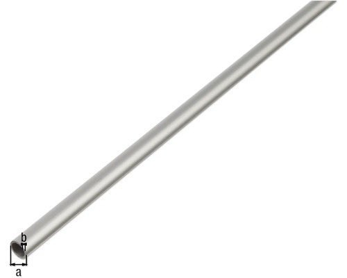 Metallrohr im Querschnitt mit den Massen a und b