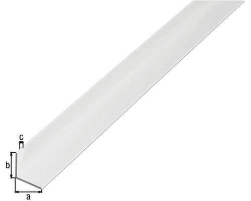 Kunststoff Winkelleiste mit Maßangaben