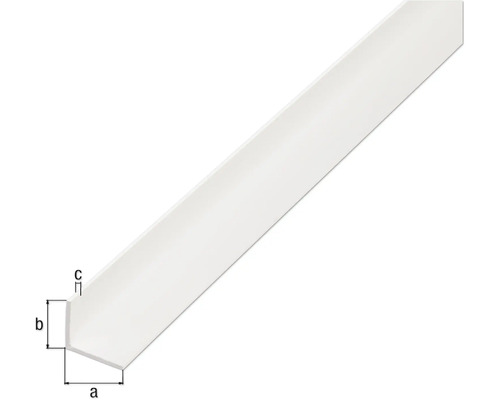 Kunststoff-Winkelleiste mit Maßangaben