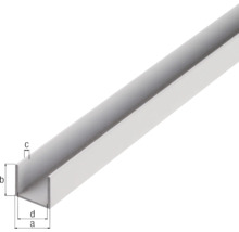 U-Profil Aluminium silber blank 15 x 15 x 1,5 mm 1,5 mm , 2 m-thumb-1