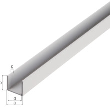 U-Profil Aluminium silber 15 x 20 x 1,5 mm 1,5 mm , 2 m-thumb-1