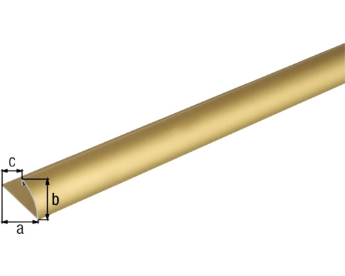 Profilleiste mit den Maßen a, b und c