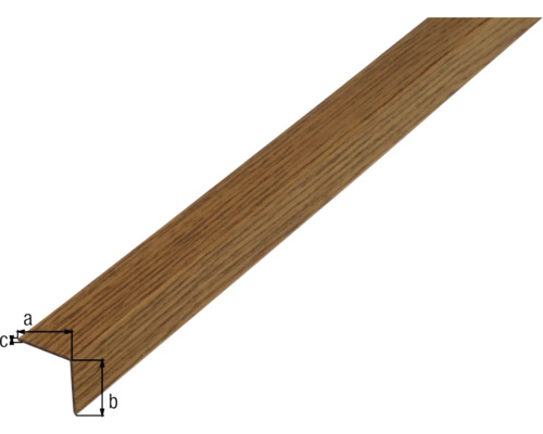 Eckprofil mit Holzstruktur