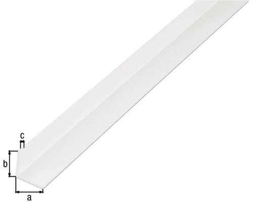 Kunststoff Winkelleiste mit Maßangaben