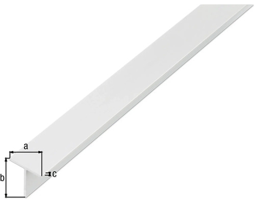 Kunststoff Winkelleiste mit Maßangaben