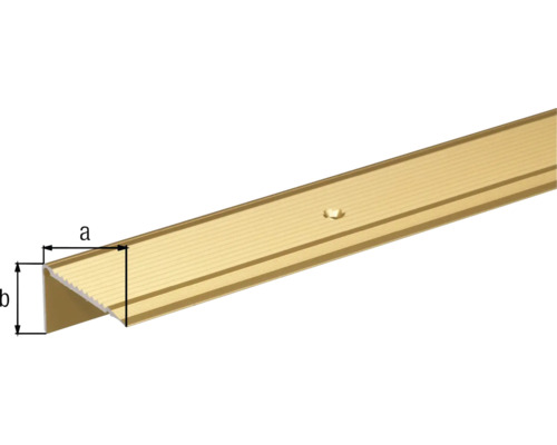 Aluminium Treppenkantenprofil mit Messpunkten a und b