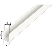 U-Profil weiß 21 x 20 x 1 mm 1,0 mm , 2 m