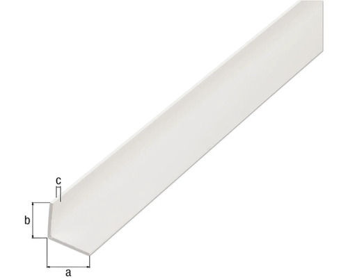 Kunststoff Winkelleiste mit Maßangaben