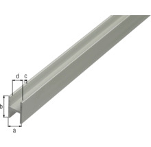 Aluminiumprofil mit Maßangaben