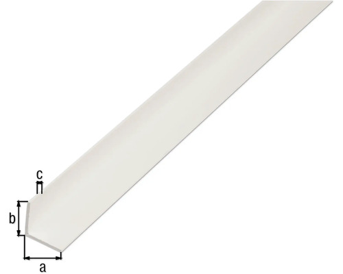 Kunststoff-Winkelleiste mit Maßangaben