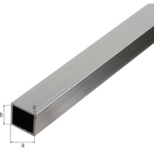 Aluminium Vierkantrohr mit Maßangaben