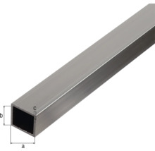 Aluminium Vierkantrohr mit Maßangaben