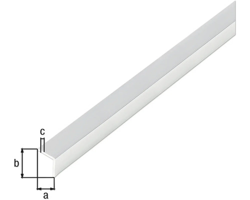 Aluminiumprofil mit den Kennzeichnungen a, b und c