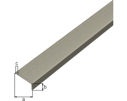 Metall Abschlussprofil mit Maßangaben