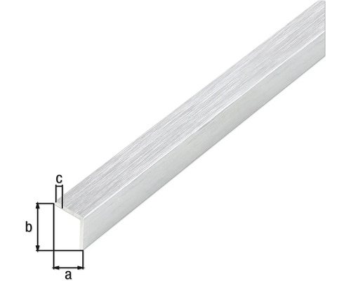 U-Profil aus Aluminium mit Maßangaben