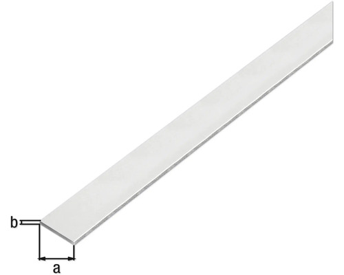 Flachstahl mit Maßangaben
