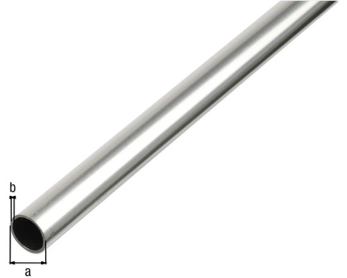 Metallrohr mit Durchmesserangabe